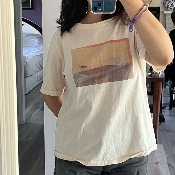YESSTYLE Sunset Graphic T-shirt - Picture 1 of 5